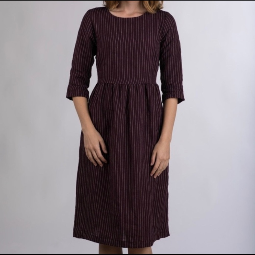 Pyne & Smith no. 19 Thistle Flower Dress ALTERED